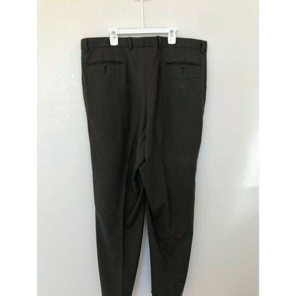 Vito Ruffolo Wool Pleated Dress Pants Mens 38 Waist Brown Classic Fit Pre-Owned - Picture 4 of 4